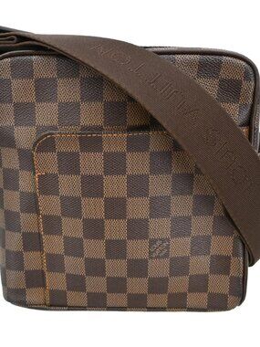 BUYIT04 LOUIS VUITTON DAMIER OLAF PM SHOULDER BAG N41442 MI0078 NQ07539